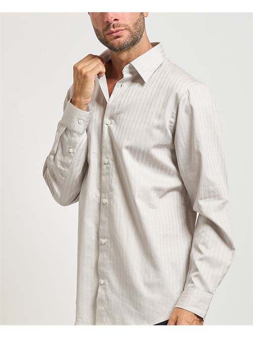 Men's Armani Exchange jacquard cotton shirt ARMANI EXCHANGE | XM001868-AF18836F1030